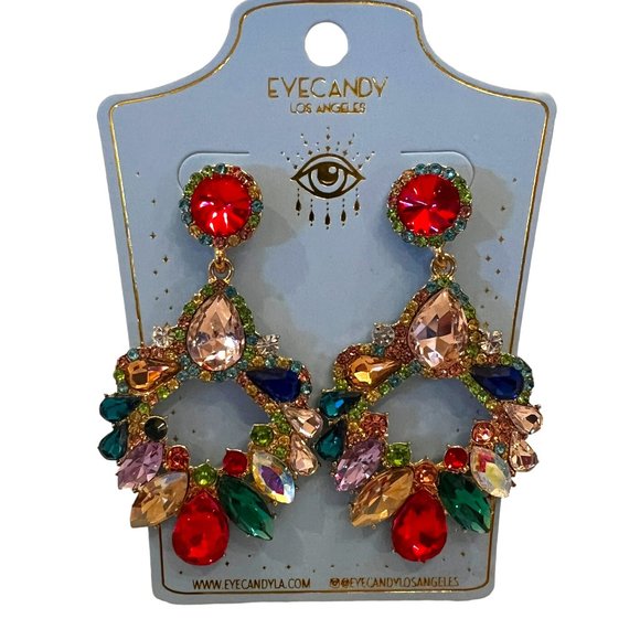 eye candy Jewelry - New Eye Candy Statement Multi-Color Earrings